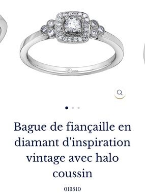 Vintage-Inspired Cushion Halo Diamond Engagement Ring - White